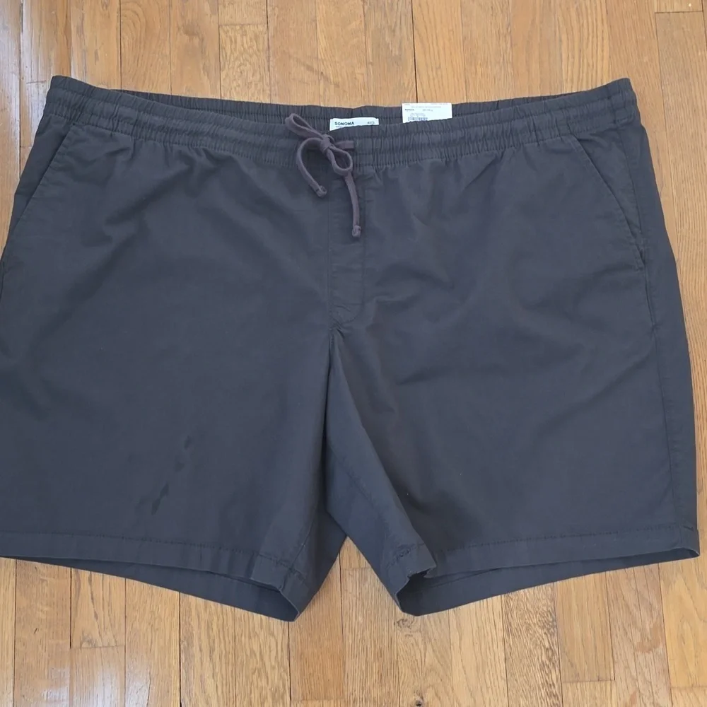 SOMOMA BRAND MEN'S BIG AND TALL DARK GRAY PULL-ON  SHORTS SIZE 4XB